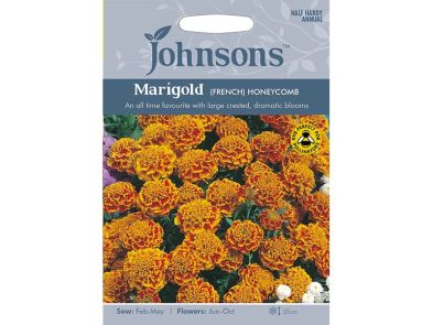 Marigold (French) 'Honeycomb' Seeds