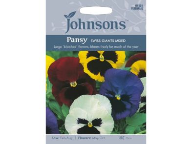 Pansy 'Swiss Giants Mixed' Seeds