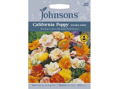 Eschscholzia Californian Poppy 'Double Mixed' Seeds