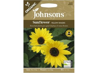 Sunflower 'Organic Yellow Shades' Seeds