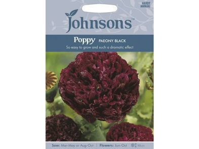 Poppy 'Parony Black' Seeds