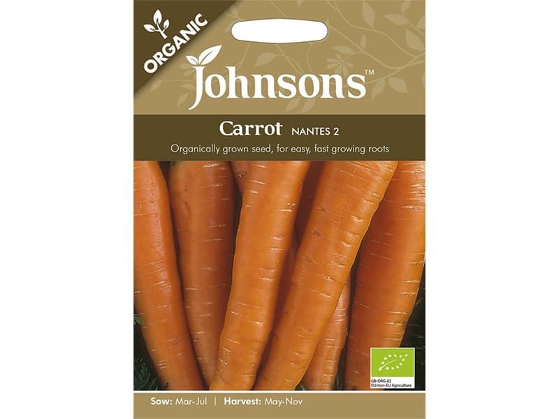 Carrot 'Nantes 2' Organic Seeds