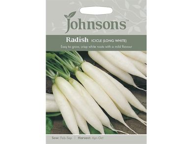Radish 'Long White Icicle' Seeds