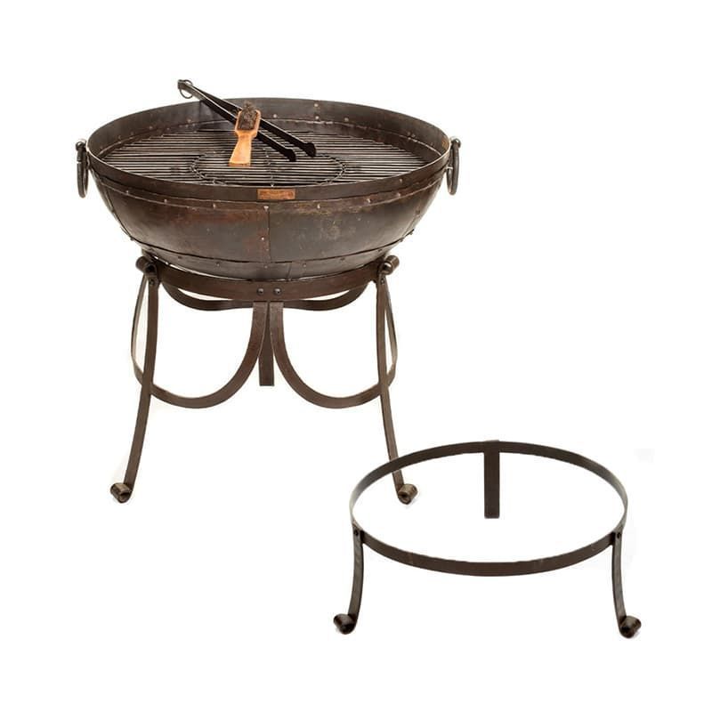Kadai Recycled Firepit with High & Low Stands - 70cm