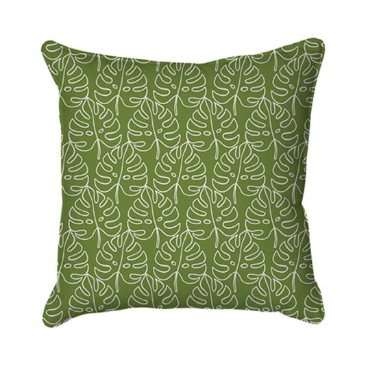 Leaf Pattern Scatter Cushion - Green