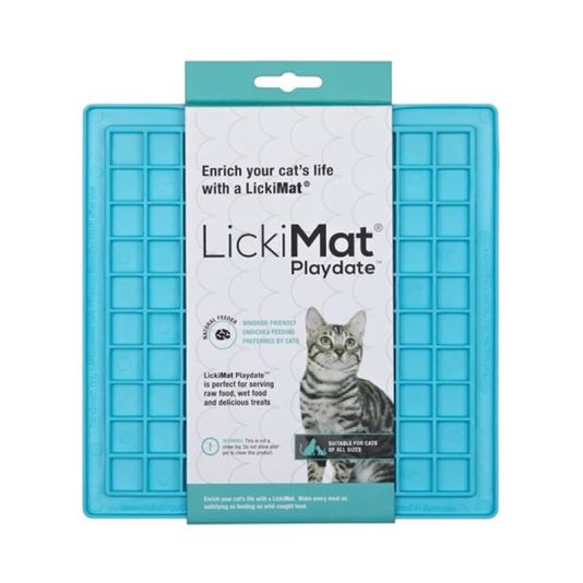 LickiMat Playdate Cat - Turquoise