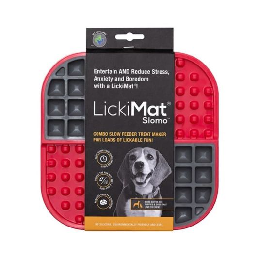 LickiMat Slomo Dog - Red