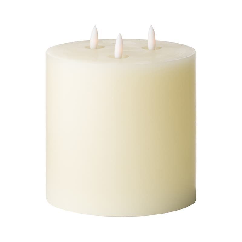 Luxe Collection Natural Glow LED Ivory Candle 6 x 6"