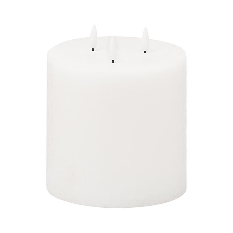 Luxe Collection Natural Glow LED White Candle 6x6"