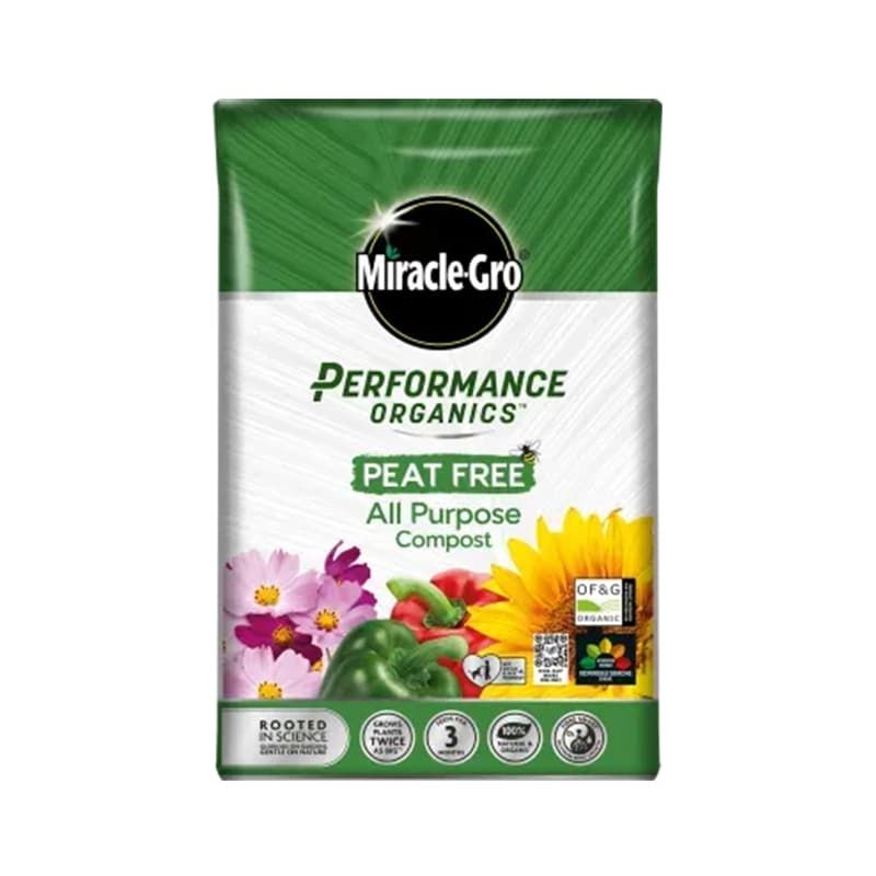 Miracle-Gro Performance Organics Peat Free All-Purpose Compost 40 Litre