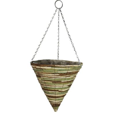 14 Inch Mountain Leaves Hanging Cone