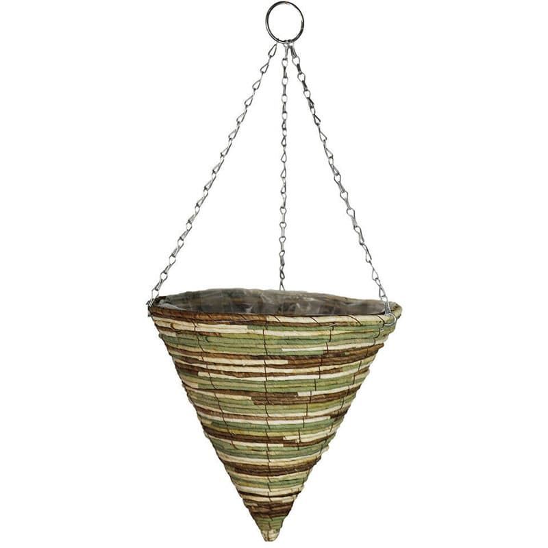 14 Inch Mountain Leaves Hanging Cone