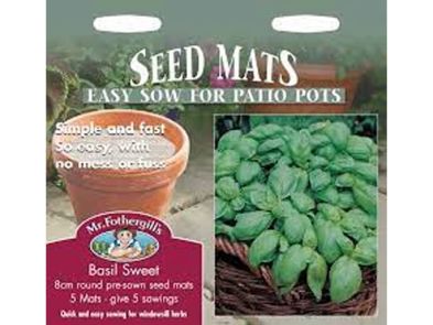 Basil 'Sweet' Seed Mat
