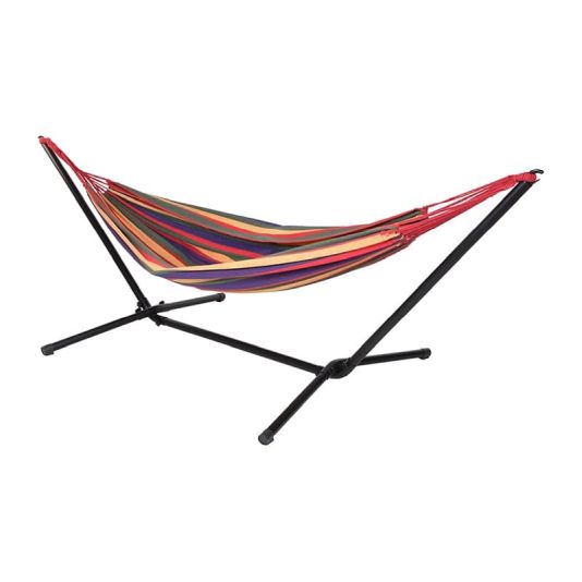 Multicolour Hammock with Metal Stand