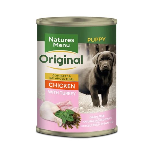 Natures Menu Junior Dog Food Can Chicken & Turkey 400g