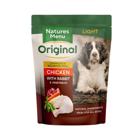 Natures Menu Light Chicken with Rabbit Meal Pouch 300g