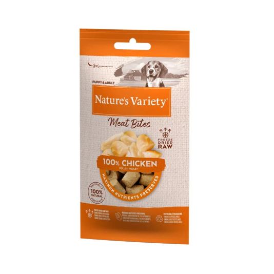 Nature's Variety Freeze Dried Meat Bites Chicken 20g