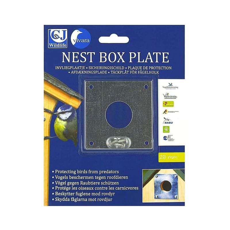 Nest Box Plate with 28mm Hole