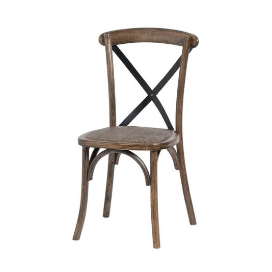 Oak Cross Back Dining Chair