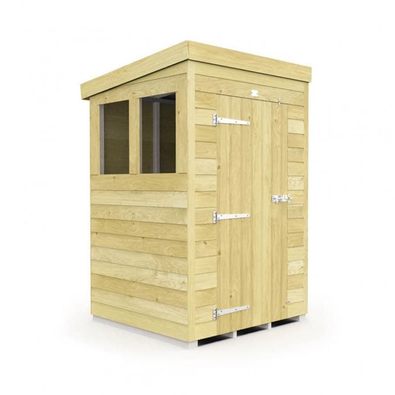 4 x 4 Pent Shed