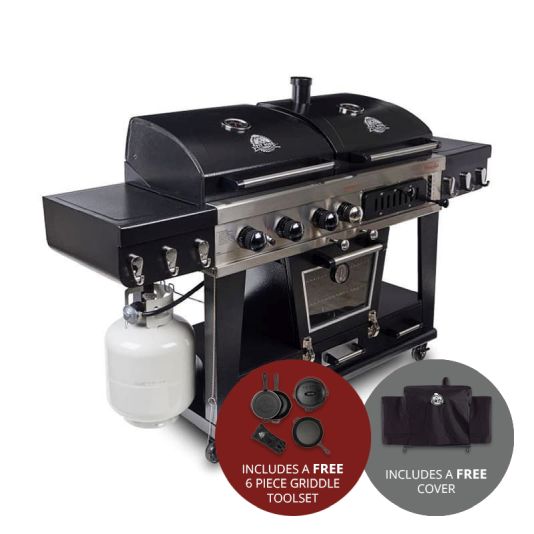 Pit Boss Memphis Ultimate Gas & Charcoal Combo Barbecue with Smoker