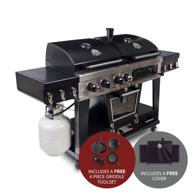 Pit Boss Memphis Ultimate Gas & Charcoal Combo Barbecue with Smoker