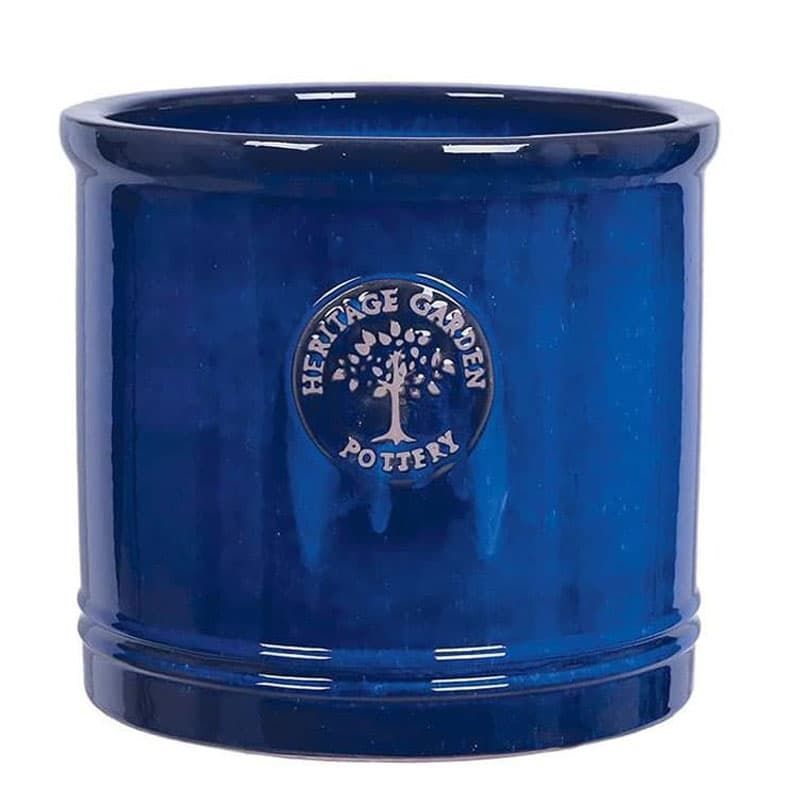 Heritage Pot Cylinder Blue 20cm