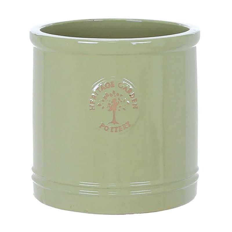 Heritage Cylinder Pot Mint Green 20cm