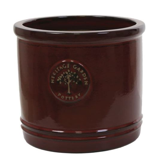 Heritage Cylinder Pot Red 20cm