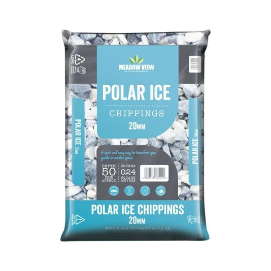 Polar Ice Stone Chippings 20mm
