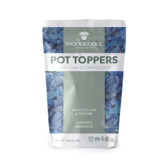Pot Topper Blue Glass Chippings 2kg
