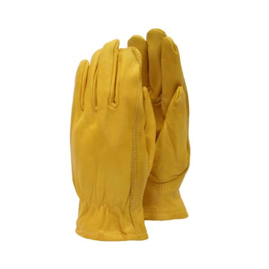 Premium Leather Gloves Yellow - Large