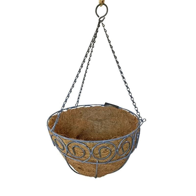 Scrolled Cone Hanging Basket 35cm
