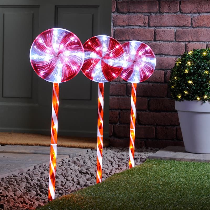 Set of 3 Candy Pop Path Lights
