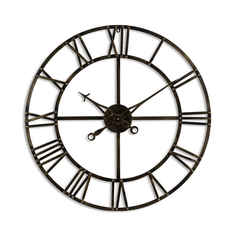 Antique Brass Skeleton Clock - Small