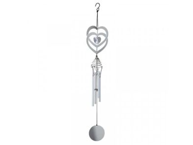 Crystal Heart Wind Chime