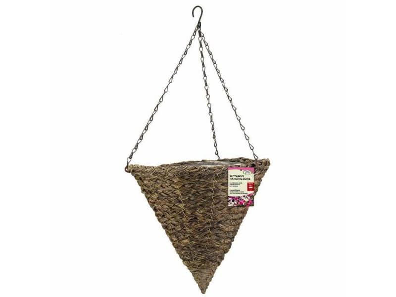 FAUX 14IN TAWNY HANGING CONE