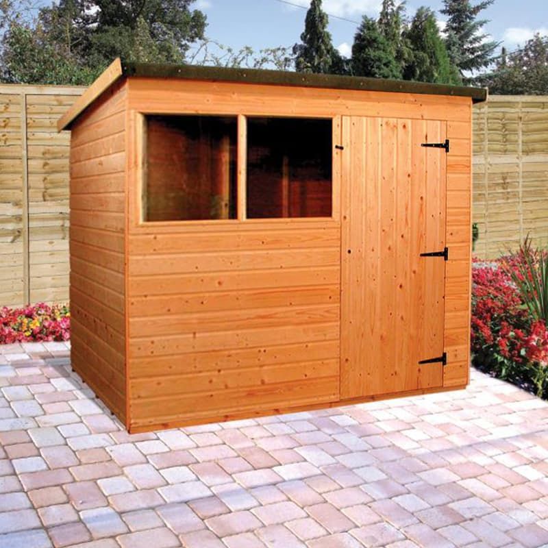 Suffolk Pent Shed 8X6 Right Hand Door
