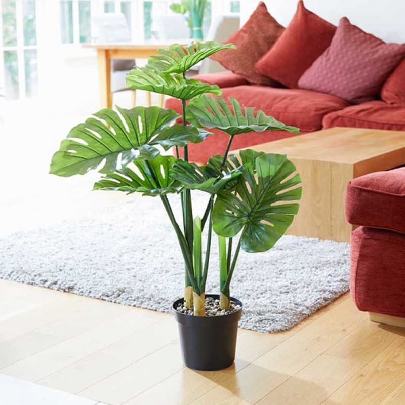 Swiss Cheese Artificial Potted Plant