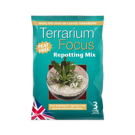 Terrarium Focus Peat Free Repotting Mix 3 Litre