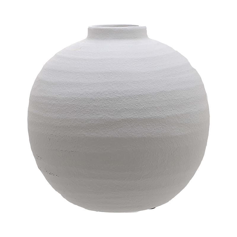 Tiber Matt White Ceramic Vase