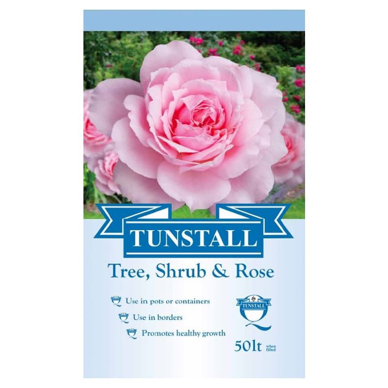 TUNSTALL TREE SHRUB & ROSE COMPOST 50LTR