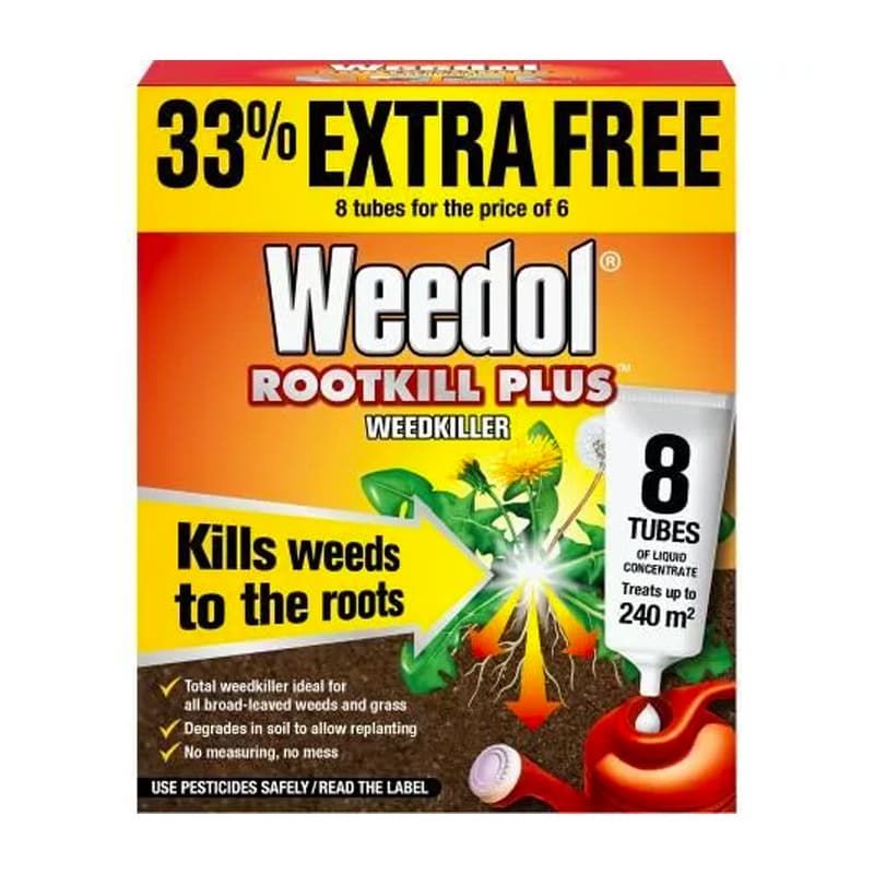 WEEDOL ROOT KILL TUBES X 6 + 2 FREE