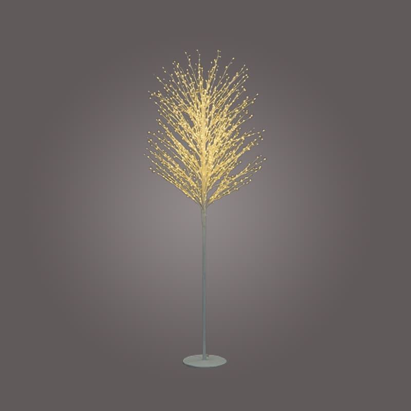 White Micro Dot Tree with Warm White LEDs 120CM